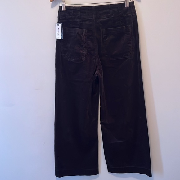 Anthropologie The Colette Cropped Wide-Leg Pants Corduroy Edition Size 28 NWT - Picture 9 of 15
